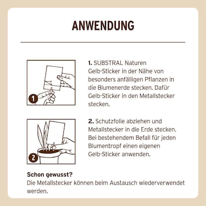 Artikelbild 7 für SUBSTRAL® Naturen® Fruchtfliegenfalle Gelbsticker Bio gelb, 1 St., Artikelnummer 368359