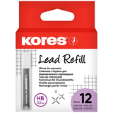 Artikelbild 1 für Kores® Grafitos Fallminen-Bleistiftminen schwarz HB 0,5 mm, 12 St., Artikelnummer 767339