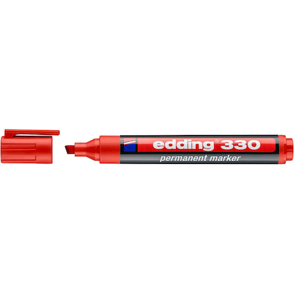 Artikelbild 2 für edding 330 Permanentmarker rot 1,0 - 5,0 mm, 1 St., Artikelnummer 136270