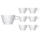 Artikelbild 1 für BAUSCHER Kaffeetassen EDGE weiß 0,35 l, 6 St., Artikelnummer 819609