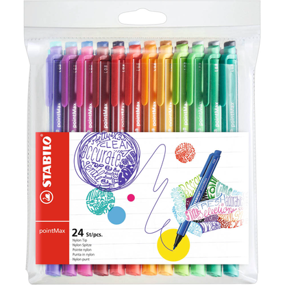 Artikelbild für STABILO pointMax Filzstift farbsortiert, 24 St., Artikelnummer 353437