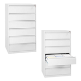 Artikelbild 1 für Gürkan Karteischrank reinweiß 6 Schubladen 76,0 x 62,0 x 132,0 cm, 1 St., Artikelnummer 381814