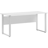 Artikelbild 1 für MÖBELPARTNER 1500 Schreibtisch lichtgrau rechteckig, Kufen-Gestell silber 160,0 x 75,0 cm, Artikelnummer 184024