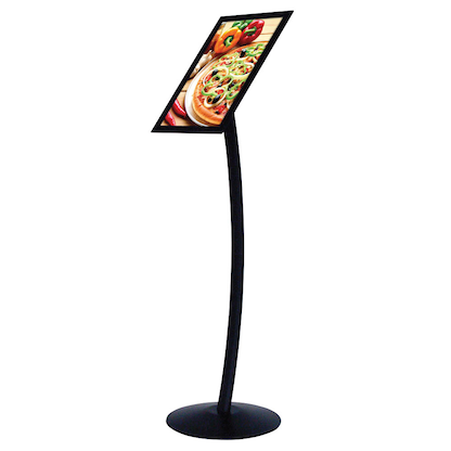 Artikelbild für update displays Infoständer schwarz DIN A4 35,8 x 35,8 x 117,6 - 121,2 cm, 1 St., Artikelnummer 316697