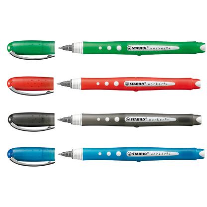 Artikelbild für STABILO worker colorful Tintenroller 0,5 mm, Schreibfarbe: farbsortiert, 4 St., Artikelnummer 507798