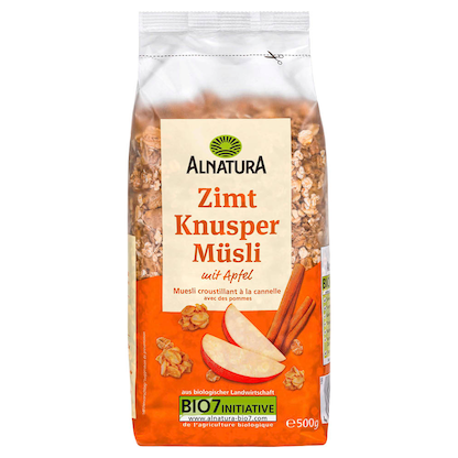 Artikelbild für ALNATURA Bio Zimt Knusper Müsli 500,0 g, 1 St., Artikelnummer 295046