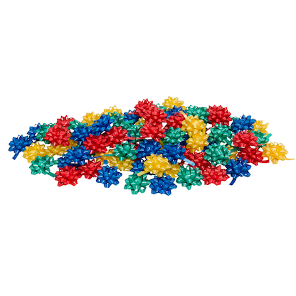 Artikelbild für PRÄSENT Geschenk-Schleifen glänzend blau/rot/gelb/grün/pink/orange 5,0 mm x 0,95 m, Artikelnummer 102549