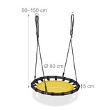 Artikelbild 1 für relaxdays Nestschaukel gelb 80,0 cm, Artikelnummer 445474