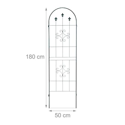 Artikelbild 2 für relaxdays Rankgitter Metall dunkelgrün rechteckig 50,0 x 180,0 cm, 2 St., Artikelnummer 450482