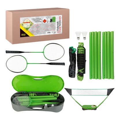 Artikelbild für Idena Badminton-Set 2in1 grün, schwarz, Artikelnummer 715013
