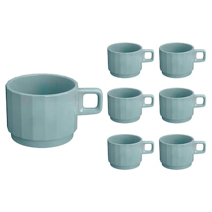 Artikelbild für BAUSCHER Kaffeetassen EDGE grün 0,20 l, 6 St., Artikelnummer 819668