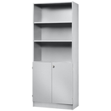 Artikelbild 1 für HAMMERBACHER Regalschrank Haziender, V6770/5/5/SG lichtgrau 80,0 x 42,0 x 200,4 cm, 1 St., Artikelnummer 792572