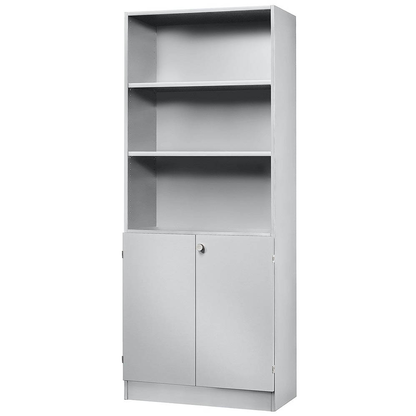 Artikelbild für HAMMERBACHER Regalschrank Haziender, V6770/5/5/SG lichtgrau 80,0 x 42,0 x 200,4 cm, 1 St., Artikelnummer 792572