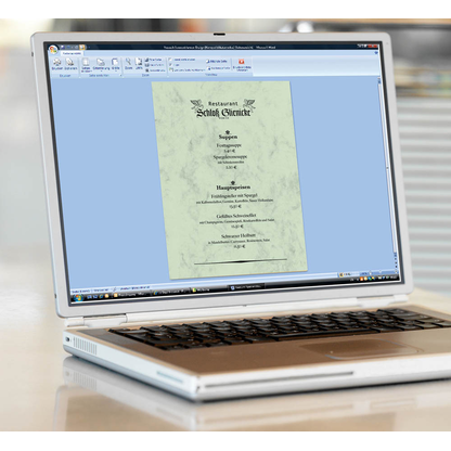 Artikelbild 2 für SIGEL Briefpapier Marmor pastellgrün DIN A4 200 g/qm 50 St., Artikelnummer 777805