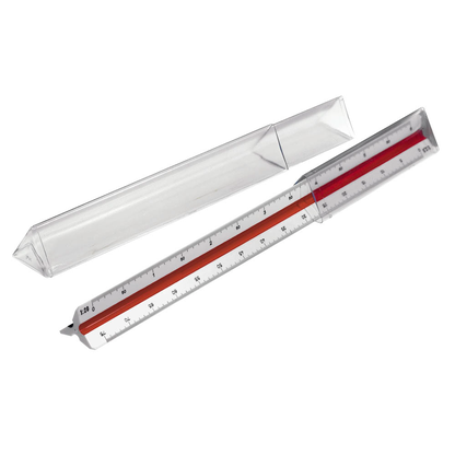 Artikelbild für M + R Dreikantmaßstab 30,0 cm, weiß, Artikelnummer 927855