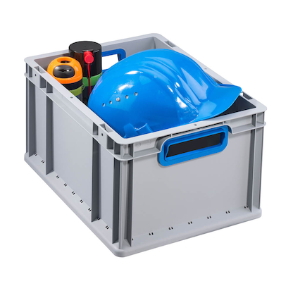 Artikelbild für Allit ProfiPlus Eurobox grau, blau 30,0 x 40,0 x 22,0 cm, 1 St., Artikelnummer 837056