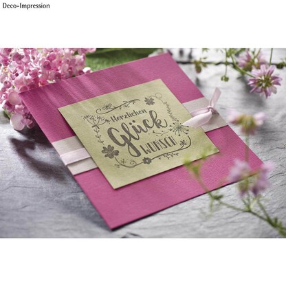 Artikelbild 3 für Rayher Motivstempel Herzlichen Glückwunsch 8,0 x 9,0 cm, 1 St., Artikelnummer 152527