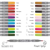 Artikelbild 1 für ONLINE® Calli.Brush Brush-Pens farbsortiert, 24 St., Artikelnummer 284014