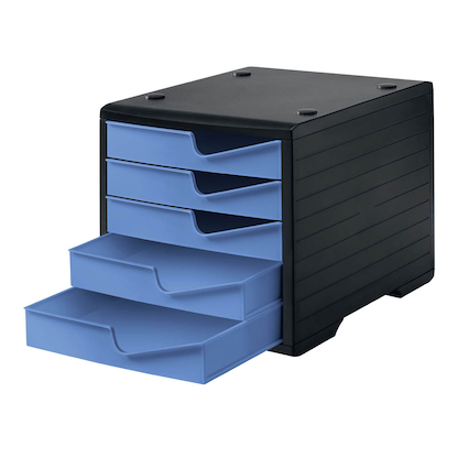 Artikelbild 3 für styro Schubladenbox styroswingbox cornflower 275-8430.621, DIN A4 mit 5 Schubladen, 1 St., Artikelnummer 660284