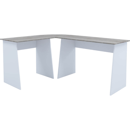 Artikelbild 7 für VCM my office Masola Schreibtisch weiß, sonoma-eiche rechteckig, 4-Fuß-Gestell weiß 135,0 x 105,0 cm, Artikelnummer 848711