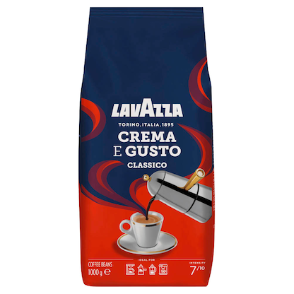 Artikelbild für LAVAZZA Crema e Gusto Classico Kaffeebohnen, Arabica- und Robustabohnen 1000 g, Artikelnummer 125367