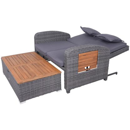 Artikelbild 8 für Garden Pleasure Sonnenliege BARI anthrazit Stahl, Artikelnummer 543993