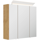 Artikelbild 1 für POSSEIK Spiegel mit Beleuchtung 70 eiche gold 70,0 x 17,0 x 62,0 cm, Artikelnummer 668174