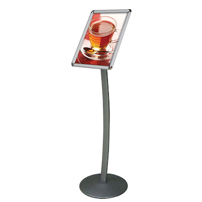 Artikelbild für update displays Infoständer silber DIN A3 35,8 x 35,8 x 117,6 - 121,2 cm, 1 St., Artikelnummer 316782