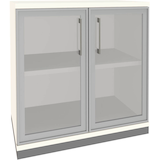 Artikelbild 1 für fm Aktenschrank Oldenburg, 4260672331901 weiß, Acrylglas klar 2 Fachböden 80,0 x 44,2 x 78,1 cm, Artikelnummer 565343