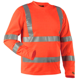Artikelbild 1 für BLAKLÄDER® Herren Warnschutz-Langarmshirt 3381 orange Größe M, 1 St., Artikelnummer 740783