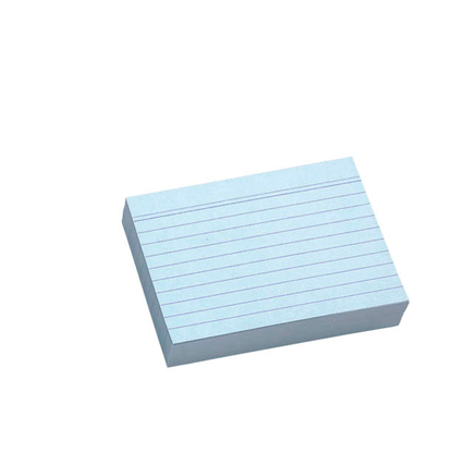 Artikelbild für Karteikarten DIN A7 blau liniert, 100 St., Artikelnummer 432336