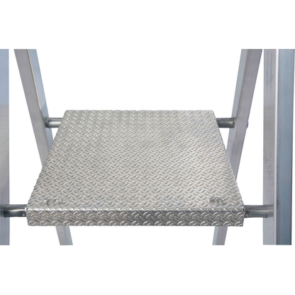 Artikelbild 5 für KRAUSE Stehleiter einseitig MONTO Solido silber 5 Stufen, H: 185,0 cm, Artikelnummer 568752