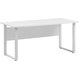 Artikelbild 1 für MÖBELPARTNER 1500 Schreibtisch lichtgrau rechteckig, Kufen-Gestell silber 160,0 x 65,0 cm, Artikelnummer 184042