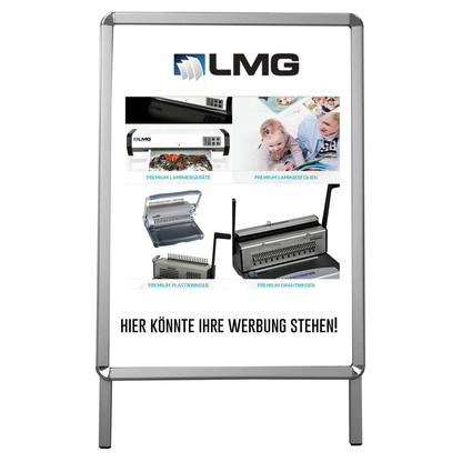 Artikelbild für LMG Kundenstopper silber DIN A1 2 Fächer 63,0 x 75,0 x 105,0 cm, 1 St., Artikelnummer 272011