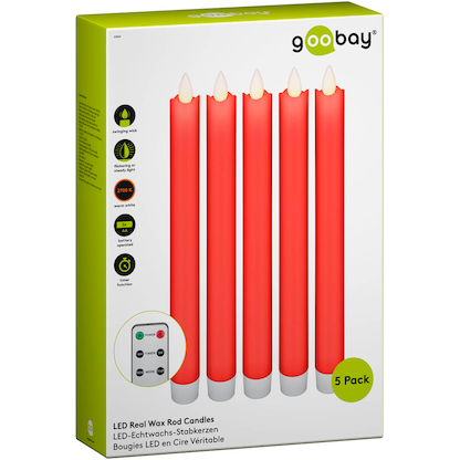 Artikelbild 3 für goobay LED-Kerzen rot, Artikelnummer 786651