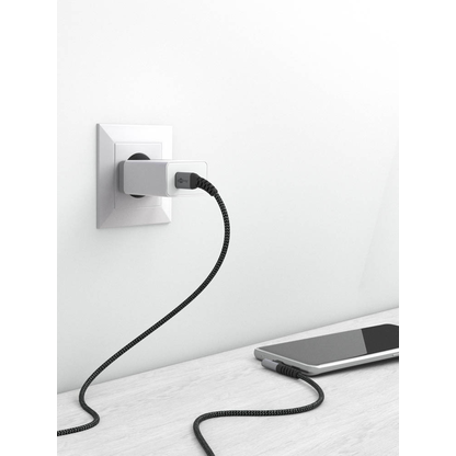 Artikelbild 5 für goobay USB-C USB-Kabel 1,0 m grau, schwarz, 1 St., Artikelnummer 655682