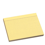 Artikelbild 1 für Karteikarten DIN A4 gelb liniert, 100 St., Artikelnummer 833178