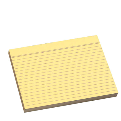 Artikelbild für Karteikarten DIN A4 gelb liniert, 100 St., Artikelnummer 833178