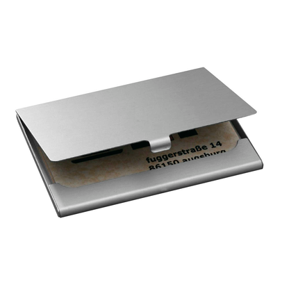Artikelbild für SIGEL Visitenkartenetui silber, für bis zu 15 Visitenkarten, Artikelnummer 287839