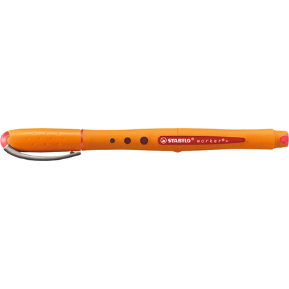 Artikelbild 2 für STABILO worker®+ Tintenroller orange 0,5 mm, Schreibfarbe: rot, 1 St., Artikelnummer 625137