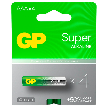 Artikelbild 2 für GP Batterien SUPER Alkali-Mangan Micro AAA 1,5 V, 4 St., Artikelnummer 118949