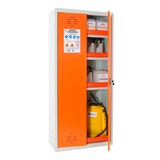 Artikelbild 1 für Simonrack Umweltschrank SIMONLOCKER 8425437143243 lichtgrau, orange 4 Fachböden 80,0 x 40,0 x 180,0 cm, zerlegt, 1 St., Artikelnummer 357826