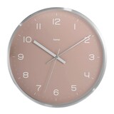Artikelbild 1 für hama Funkwanduhr Fidschi rosa silber Aluminium, Ø 30,0 cm, Artikelnummer 500957