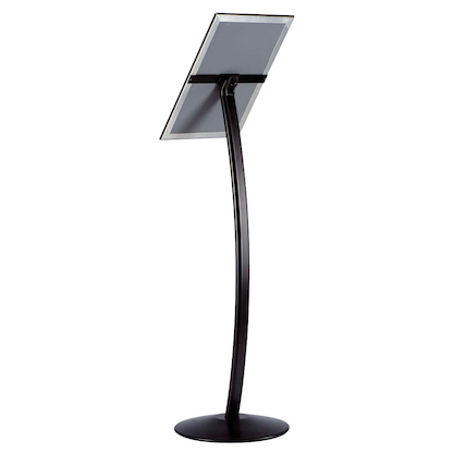 Artikelbild 2 für update displays Infoständer schwarz DIN A4 35,8 x 35,8 x 117,6 - 121,2 cm, 1 St., Artikelnummer 316697