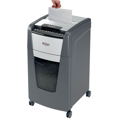 Artikelbild 13 für Rexel Optimum AutoFeed+ 300M Aktenvernichter mit Partikelschnitt P-5, 2 x 15 mm, bis 300 Blatt, schwarz, Artikelnummer 267561
