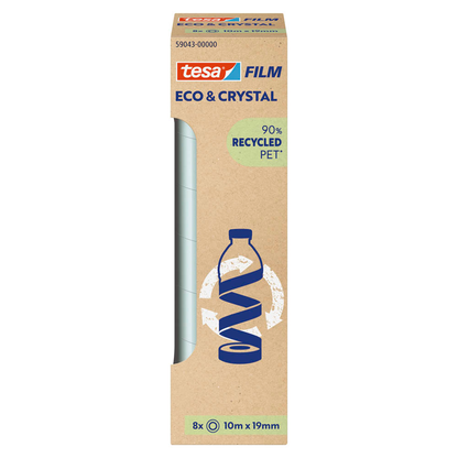 Artikelbild 3 für tesa ECO & CRYSTAL Klebefilm transparent 19,0 mm x 10,0 m 8 Rollen, Artikelnummer 176844