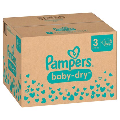 Artikelbild 2 für Pampers® Windeln baby-dry™ Monatsbox Gr. 3 (6-10 kg) für Babys und Kleinkinder, 222 St., Artikelnummer 273207