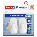 Artikelbild 1 für tesa WATERPROOF Small Klebehaken für max. 2,0 kg, 2,0 x 5,0 cm, 2 St., Artikelnummer 738908