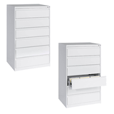 Artikelbild 1 für CP Acurado Karteischrank verkehrsweiß 6 Schubladen 78,7 x 59,0 x 135,7 cm, 1 St., Artikelnummer 382861