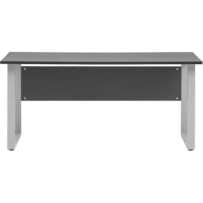 Artikelbild 4 für MÖBELPARTNER 1500 Schreibtisch anthrazit rechteckig, Kufen-Gestell silber 160,0 x 65,0 cm, Artikelnummer 184032